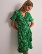 Only - Kukallinen - Onlolivia S/S Wrap Dress Wvn Noos