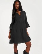 Only - Musta - Onlthyra Peplon Dress Noos Wvn