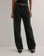 Gina Tricot - Musta - Rhinestone jeans