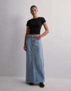 Gina Tricot - Sininen - Vintage long denim skirt