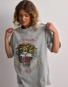 Ed Hardy - Harmaa - La-Tiger-Vintage T-Shirt UNI