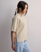 Selected Femme - Beige - Slfliva 2/4 Knit O-Neck Noos