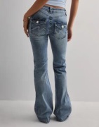 Nelly - Sininen - Low Waist Luxury Bootcut Jeans