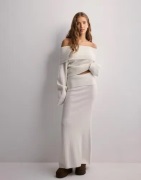 Nelly - Valkoinen - Slouchy Rib Knit Skirt