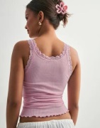 Only - Vaaleanpunainen - Onlsara Sharai Lace Tank Top Jrs No