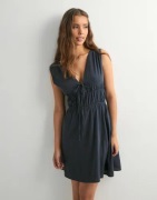 Only - Sininen - Onlfeline Life Sl V-Neck Dress Wvn