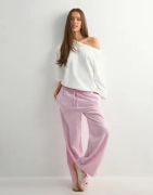 Gina Tricot - Vaaleanpunainen - Linen blend trousers