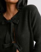 Pieces - Musta - Pcsilly Ls Reversible Tie Knit Noos
