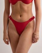 Nelly - Punainen - Ruffle Bikini Panty