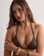 Nelly - Ruskea - Classic Glitter Triangle Bikini