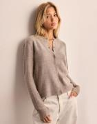 Pieces - Beige - Pcmalou Ls Knit Cardigan Noos Bc