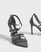 Nelly - Harmaa - Strappy Pointy Heel