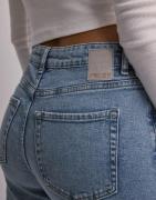 Pieces - Sininen - Pcbella Hw Tap Ank Jeans LB302 Noos