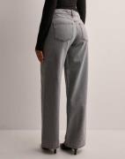 Pieces - Harmaa - Pcnoelle Lw Wide Jeans