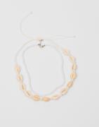 Pieces - Valkoinen - Pcloui 2-Pack Necklace