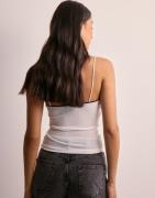 Gina Tricot - Valkoinen - Bow Strap Singlet