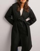 Vero Moda - Musta - Vmanne Bergen Coat Lcs