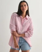 Pieces - Vaaleanpunainen - Pcmelia Ls Loose Shirt Wvn Noos Bc