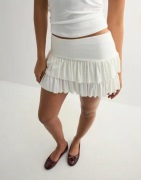 Nelly - Valkoinen - Mini Frill Skirt