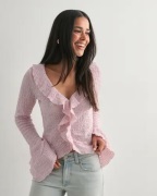 Nelly - Vaaleanpunainen - Lovely Frill LS Top