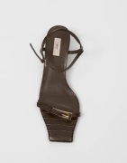 Nelly - Ruskea - Buckle Square Toe Heel