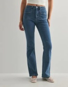 Only - Sininen - Onlwauw Hw Pocket Flared Dnm Box