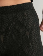 Nelly - Musta - Lace Flare Pants