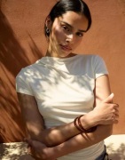 Nelly - Beige - Soft Drape Tee