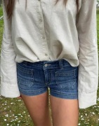 Nelly - Sininen - Pocket Jeans Shorts
