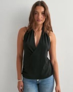 Nelly - Musta - Halterneck Top