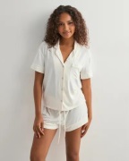 Hunkemöller - Valkoinen - Jacket Ss Jersey Essential