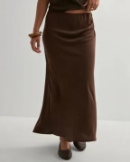 Pieces - Ruskea - Pcfranan Hw Ankle Skirt Noos Bc