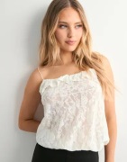 Nelly - Valkoinen - Lace Balloon Singlet