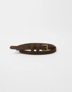 BECKSÖNDERGAARD - Ruskea - Suede Aria Leather Belt