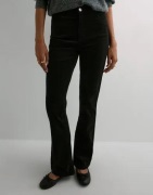 Pieces - Musta - Pcjoya Hw Flared Corduroy Denim Jea