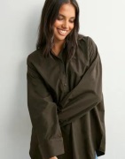 Pieces - Ruskea - Pcjenna Ls Long Os Shirt Wvn D2D