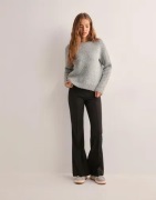 Only - Harmaa - Onlalba L/S Glitter O-Neck Cc Knt
