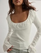 Nelly - Valkoinen - Stunning Frill Blouse Top