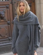 Nelly - Harmaa - Soft Knit Scarf