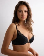 DORINA - Musta - Lyra-Satin Plunge