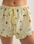 Hunkemöller - Keltainen - Short Woven Ruffle Fruit