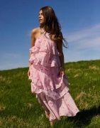 Only - Vaaleanpunainen - Onlcinderella S/L Layered Dress Ptm