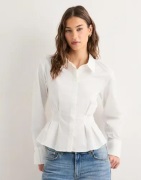 Vero Moda - Valkoinen - Vmfriba Ls Cuff Top Wvn Ga