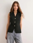 Neo Noir - Musta - Sway Smooth Knit Waistcoat