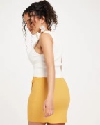 Nelly - Oranssi - knot side mini skirt