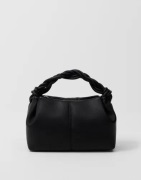 Gina Tricot - Musta - Small braided top handle bag