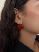 Muli Collection - Kulta - Scarlet Heart Earring