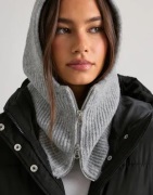 Pieces - Harmaa - Pcrimi Zip Balaclava Bc