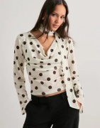 Gina Tricot - Valkoinen - Drapy Top