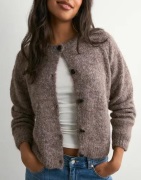 Vero Moda - Ruskea - Vmnovah Ls O-Neck Button Cardi Ga N
